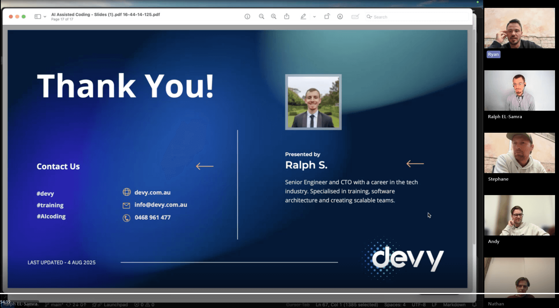 AI development training at Humanitix